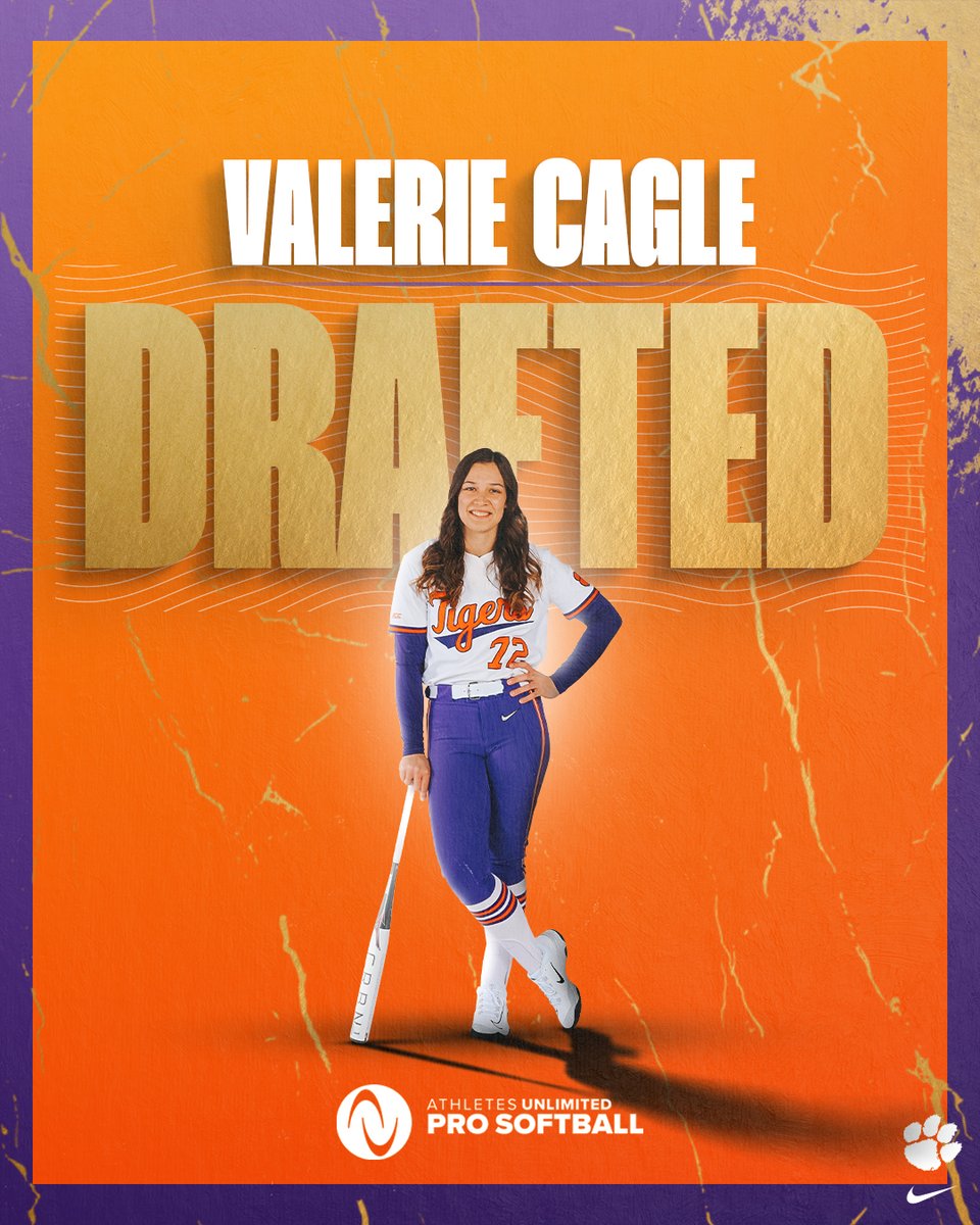 First Overall Pick 💪

Valerie Cagle was one of 15 athletes drafted during tonight's @AUProSports Softball College Draft! Congrats, Valerie! #AUProSB

🗞️ clemsontigers.com/2024-cagle-sel…