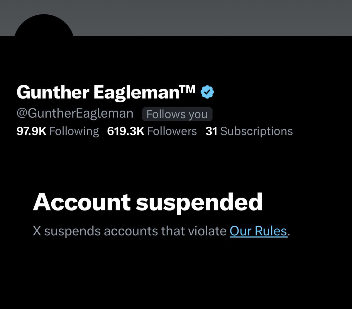 BREAKING 🚨🚨 One of the most influential MAGA Patriots on 𝕏 has been wrongfully suspended THIS NEEDS TO GET REVERSED ASAP MAKE THIS VIRAL ON 𝕏 👇