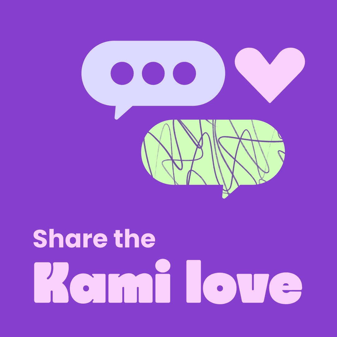 If Kami has added magic to your classroom, why not return the favor with some kudos? 💜 kamiapp.com/kami-kudos/