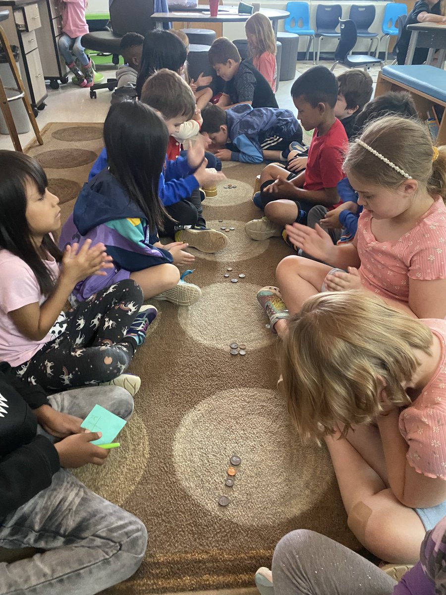 Boom, Clap, Snatch was a super fun way to review our coins… there were lots of giggles and cheers in first grade today! @NatcherElem @muggleteacher85 @elementarywithB