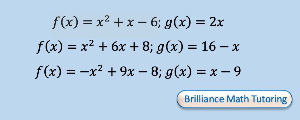 ✍🏾 f(x) and g(x) #intersect at what #points?

#MathTutor #education #success #ElementarySchool #MiddleSchool #HighSchool #college #university #homework #GED #SAT #ACT #coordinates #cartesian #graph #algebra #quadratic #linear