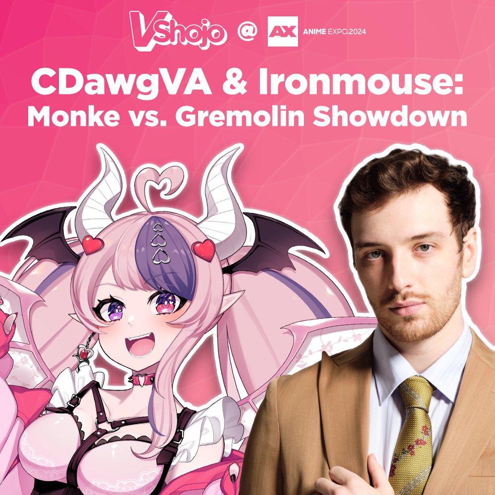 📣XR Stage Panel: Join @CDawgVA and VTuber @VShojo's @ironmouse for a panel that's sure to leave you laughing.😂 Don't miss out on this fun and interactive experience! Schedule coming soon! #AX2024 ✨