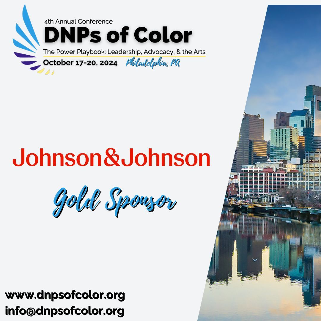 Shoutout to Johnson & Johnson for being a gold-level sponsor at our DNPs of Color conference. Together, we’re making a difference! #SponsorSpotlight #NursingExcellence #DNPsOfColor2024 #DNPsOfColorConference #AnnualConference #NursingLeadership #HealthEquity