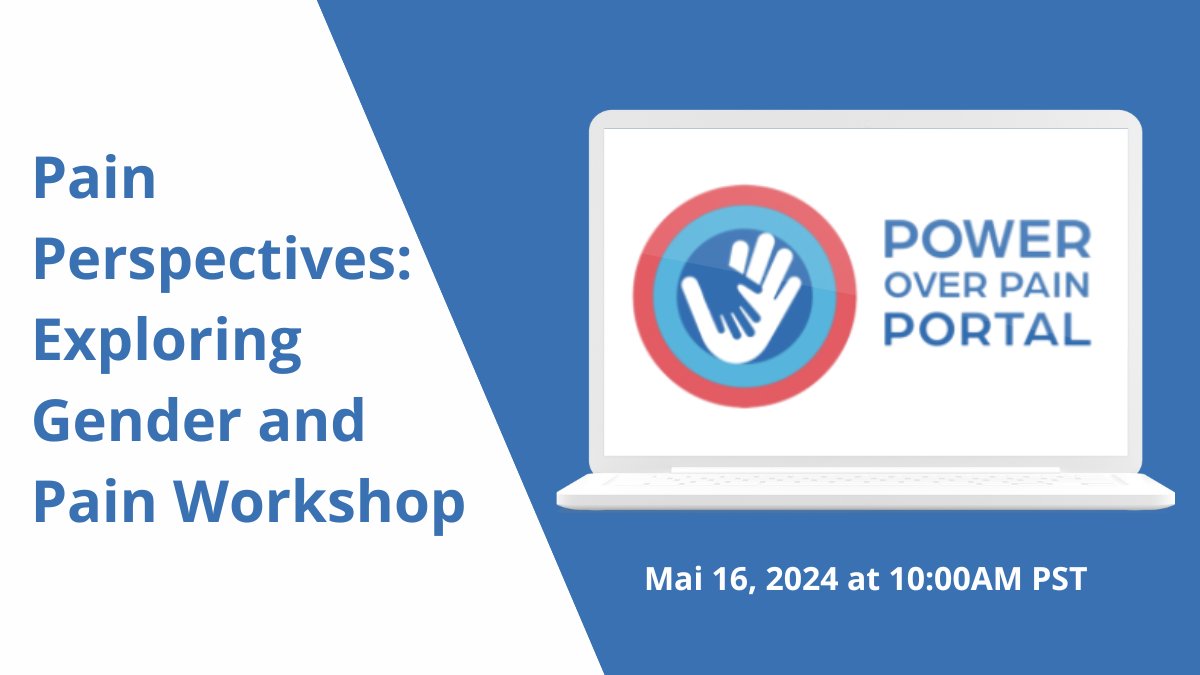 Interested in the many ways gender impacts the treatment of chronic pain? Join @PowerOverPain_'s free webinar, 'Pain Perspectives: Exploring Gender and Pain Workshop', on May 16 at 10am PST. ➡️Register now: ow.ly/RrI850Ry3l6 #ChronicPain #GenderAndHealth #PainManagement