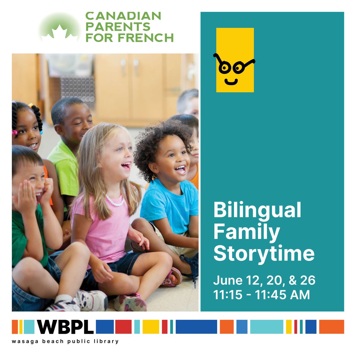 Join us for French Storytime with Canadian Parents for French. Explore French books, songs, and rhymes to enhance language skills. Suitable for ages 0-6. Discover a new language with us! #Storytime #FrenchLearning #FindItHere #WasagaBeach

Register: eventbrite.ca/e/901652917147…
