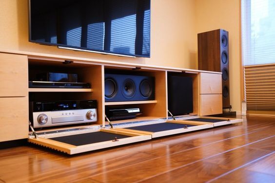 Because subwoofers are omni-directional, you can get away with putting it just about anywhere in the room. If the subwoofer is strong enough, you can even hide inside an open bookcase and still feel your seat rumble.