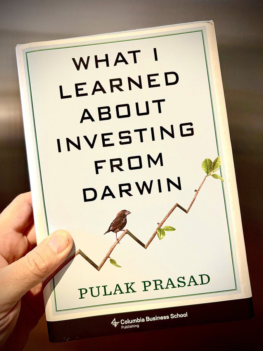 mastersinvest's tweet image. ‘Learning the skill of not investing is harder and more important than learning how to invest.’

- Pulak Prasad

Enjoying this… 

(Nb. Both Chuck Akre and Peter Keefe recommended the book to me in Omaha)