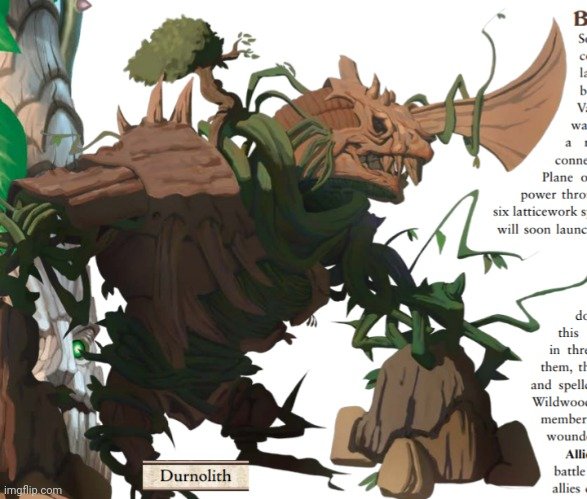 Hey, so ya know there's a new monster type in the second book of Wardens of Wildwood. Woodwarps. People mutated by unchecked power from the Plane of Wood. There's existing #pathfinder2e options you can slap together to play this: