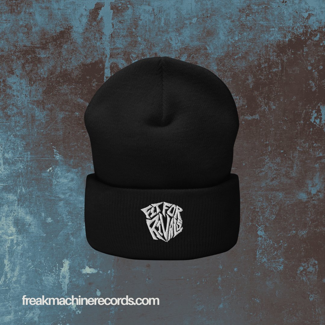 🔥 Keep your head warm in style with our brand new Fit For Rivals beanie! Whether you're hitting up a concert or just chilling out, stay cozy and cool with this must-have accessory. Get yours now at freakmachinerecords.com! #FitForRivals #BeanieSeason #RockStyle