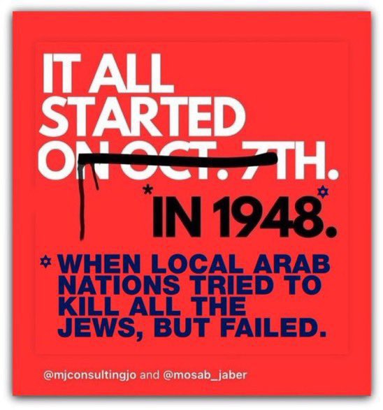 @lelemSLP EXCELLENT post by you, I will have a longer post tomorrow on this, but I’ll just say this for now. Let’s say hypothetically after the 1948 war & also 1967 these “Palestinians” (I don’t even know if they identified as such by 1967 yet) came out & said “it was the worst mistake…