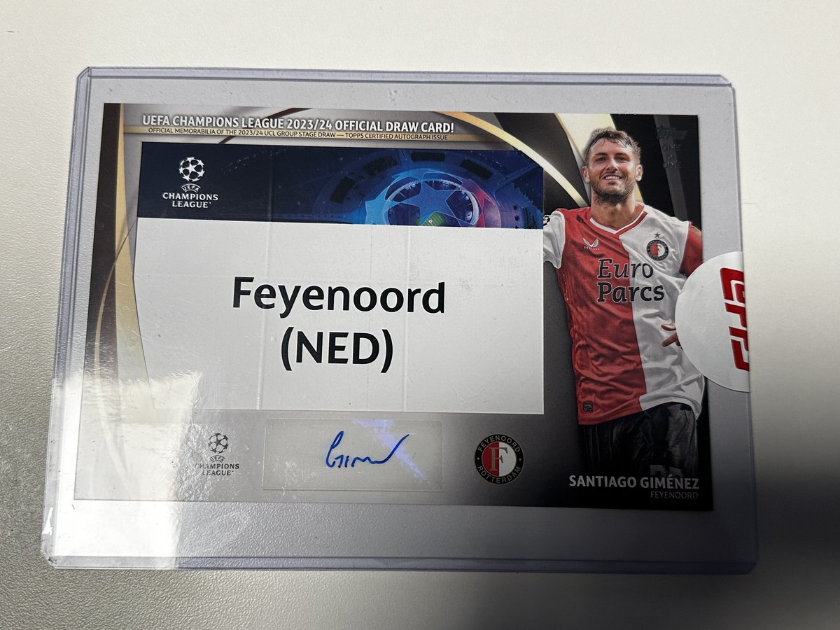 First sighting of a UCL draw card. Credit to oddercollects/audtothepod on IG/Discord