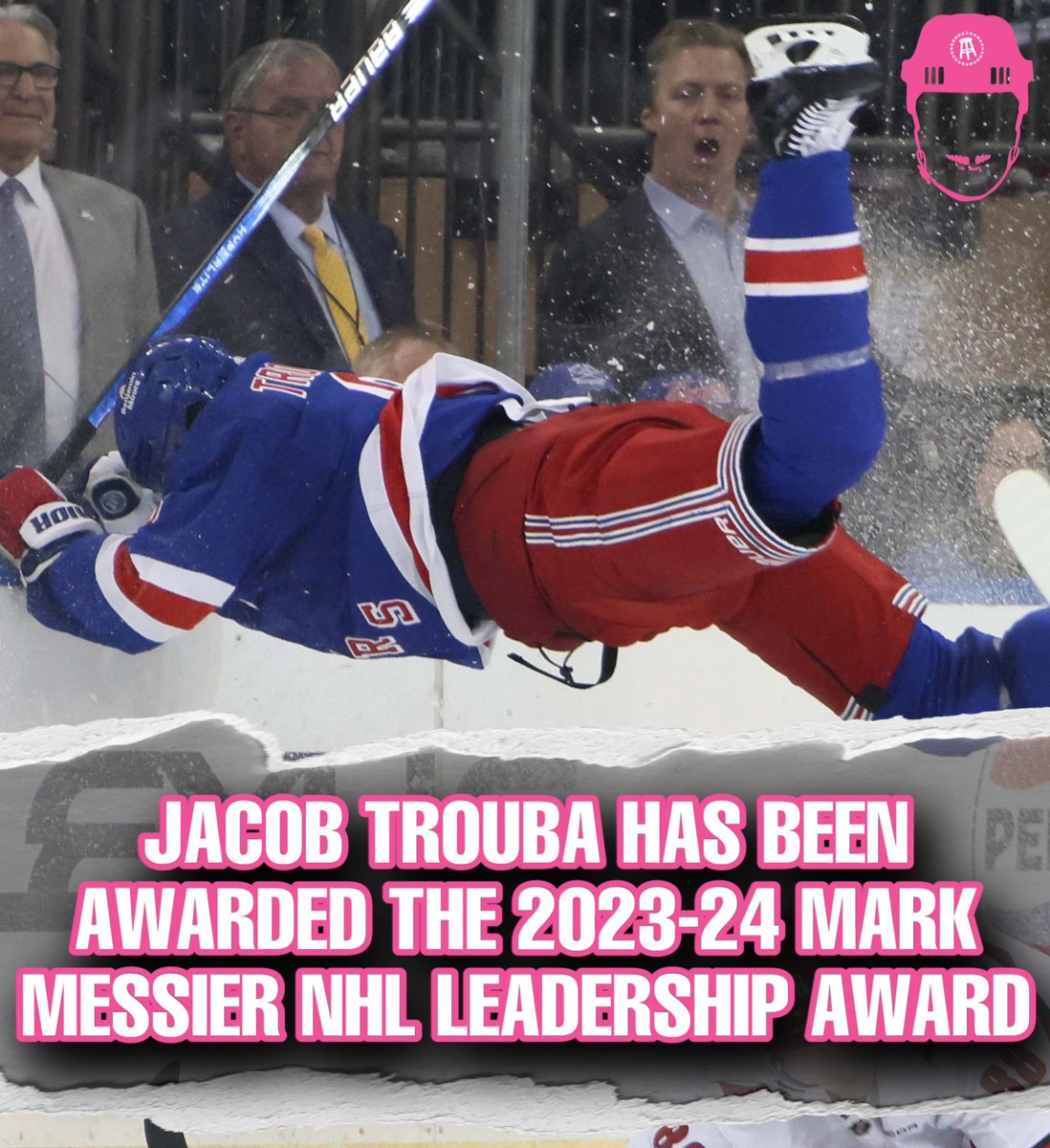 Jacob Trouba takes home the Mark Messier NHL Leadership Award for 2023-24 🏆