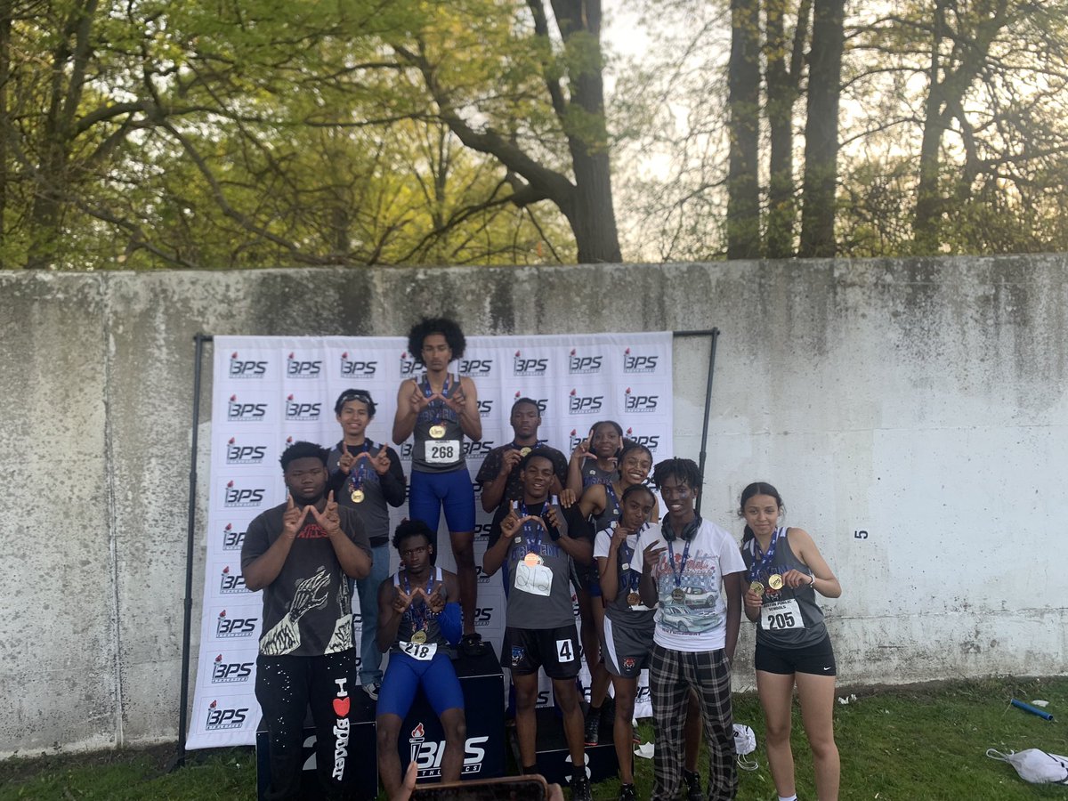 O’Bryant (@OBryantSchool) athletes begin to celebrate, as they have now clinched the 2024 BCL boys outdoor track & field title! @BostonHeraldHS