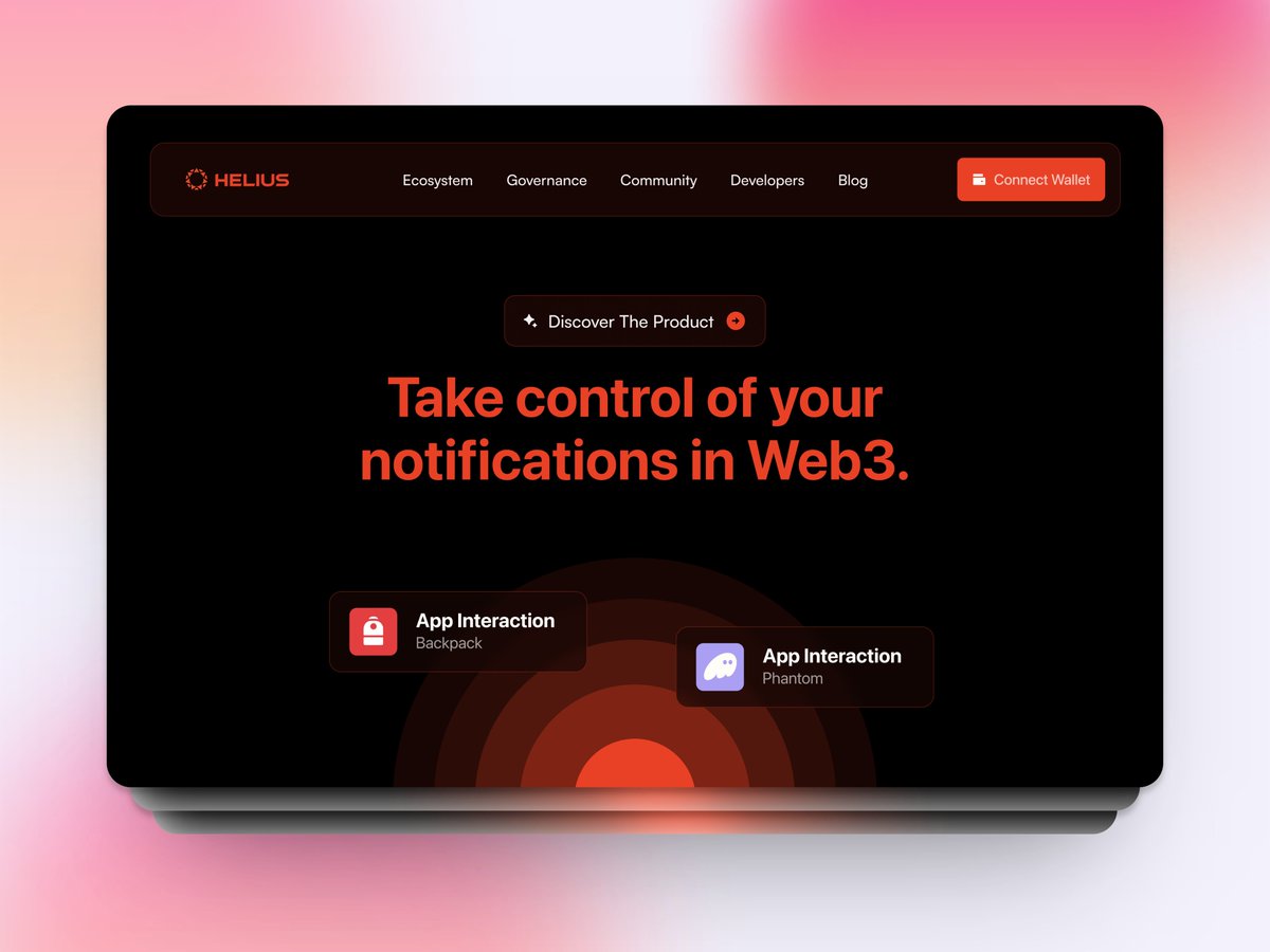 createdbysun's tweet image. 🚀 Day 5/30 

Landing page hero exploration for the opt-in notification platform. 

#30daysofweb3design #Web3 #shopping #ecommerce #web3productdesigner #Defi #blockchain #techtwitter #fintech

@_qudo @solana @druids01 @MrChucho_