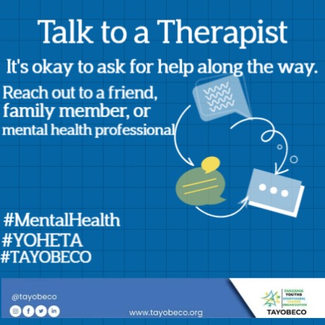 Talk to a Therapist🧏

It's okay to ask for help along the way. Reach out to a friend, family member, or Mental health professional.

#mentalhealthawareness
#MentalHealth
#TAYOBECO 
#YOHETA
#KijanaMkakati