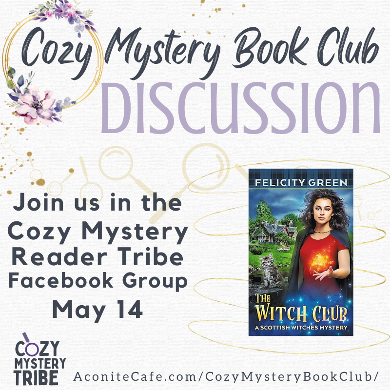 Did you read The Witch Club? Come discuss it with us!
This book is a must read and we can't wait to share our review with you!
facebook.com/groups/cozymys…
HAPPY BIRTHDAY to the author Felicity Green!
#CozyMysteryBookClub #CozyMystery #ParanormalCozyMystery #FelicityGreen #BookClub
