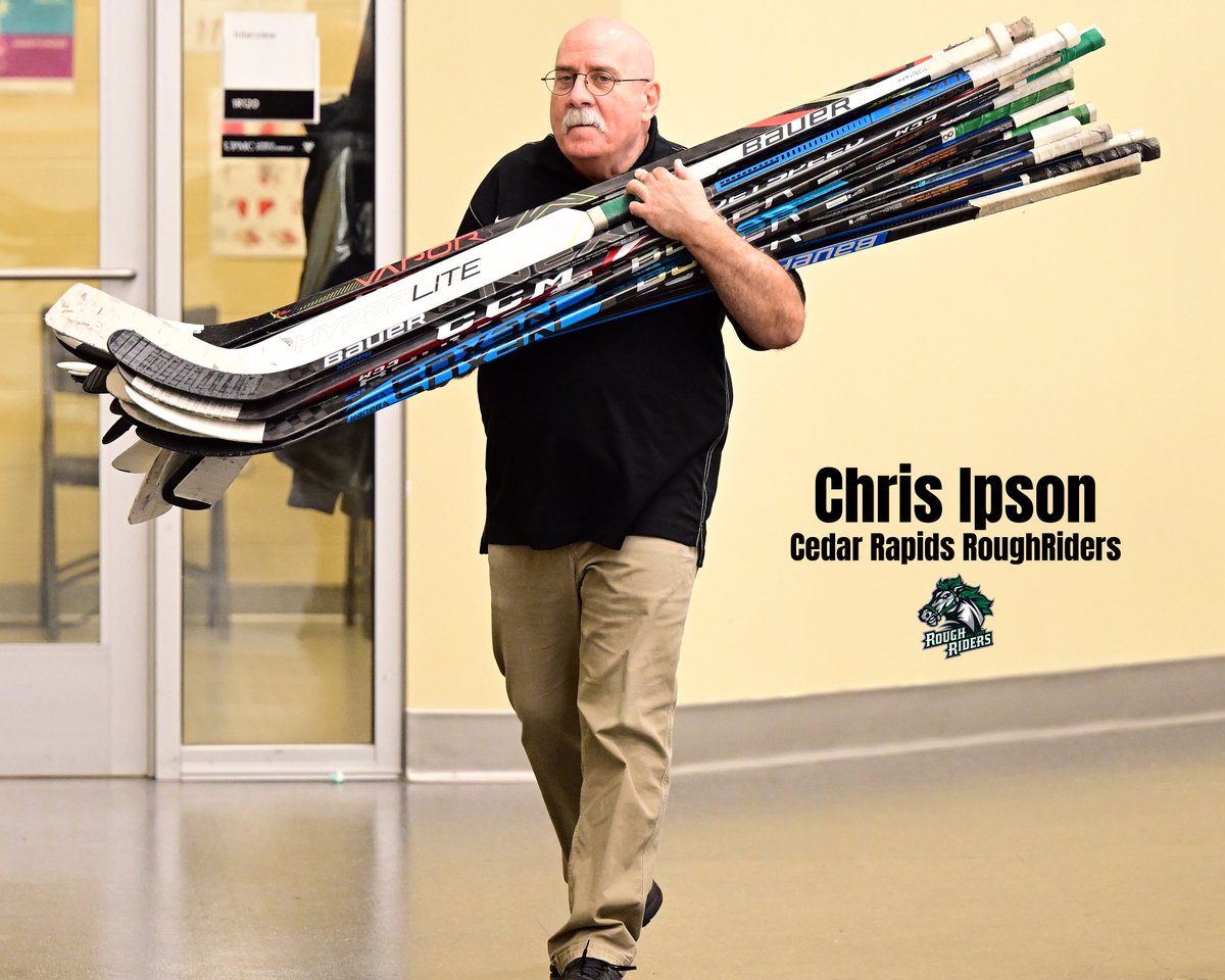 The USHL mourns the loss of longtime @RidertownUSA equipment manager and athletic trainer Chris Ipson. Ipper's legacy will be the impact he had on so many young men that played for the RoughRiders. Our thoughts go to his family, loved ones and everyone with the Cedar Rapids