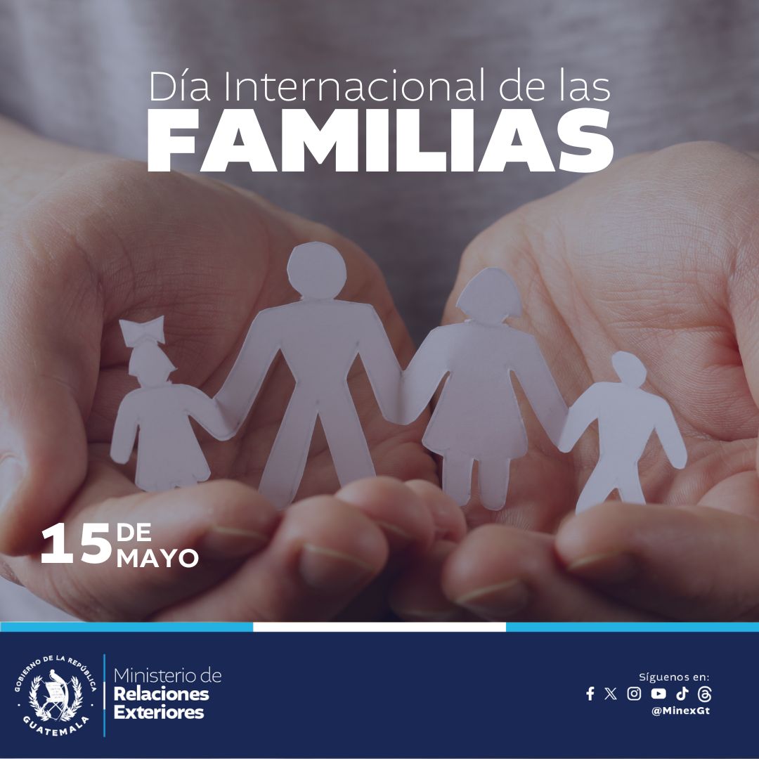 Nos unimos a la conmemoración del Día Internacional de las Familias con el propósito de destacar el papel crucial que desempeñan en la educación de los hijos, así como para resaltar las oportunidades de aprendizaje disponibles para niños y niñas.👨‍👩‍👧‍👦 #DíaInternacionalDeLasFamilias