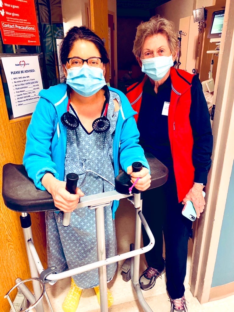 Just 2 CRIMINALS that Sen. ⁦@Buck_Newton⁩ wants to get off the streets of North Carolina. Me 42 days after a double lung transplant for cystic fibrosis and my elderly mom as my caregiver, wearing masks for medical reasons. Buck’s making that ILLEGAL with #HB237. #ncga ♿️