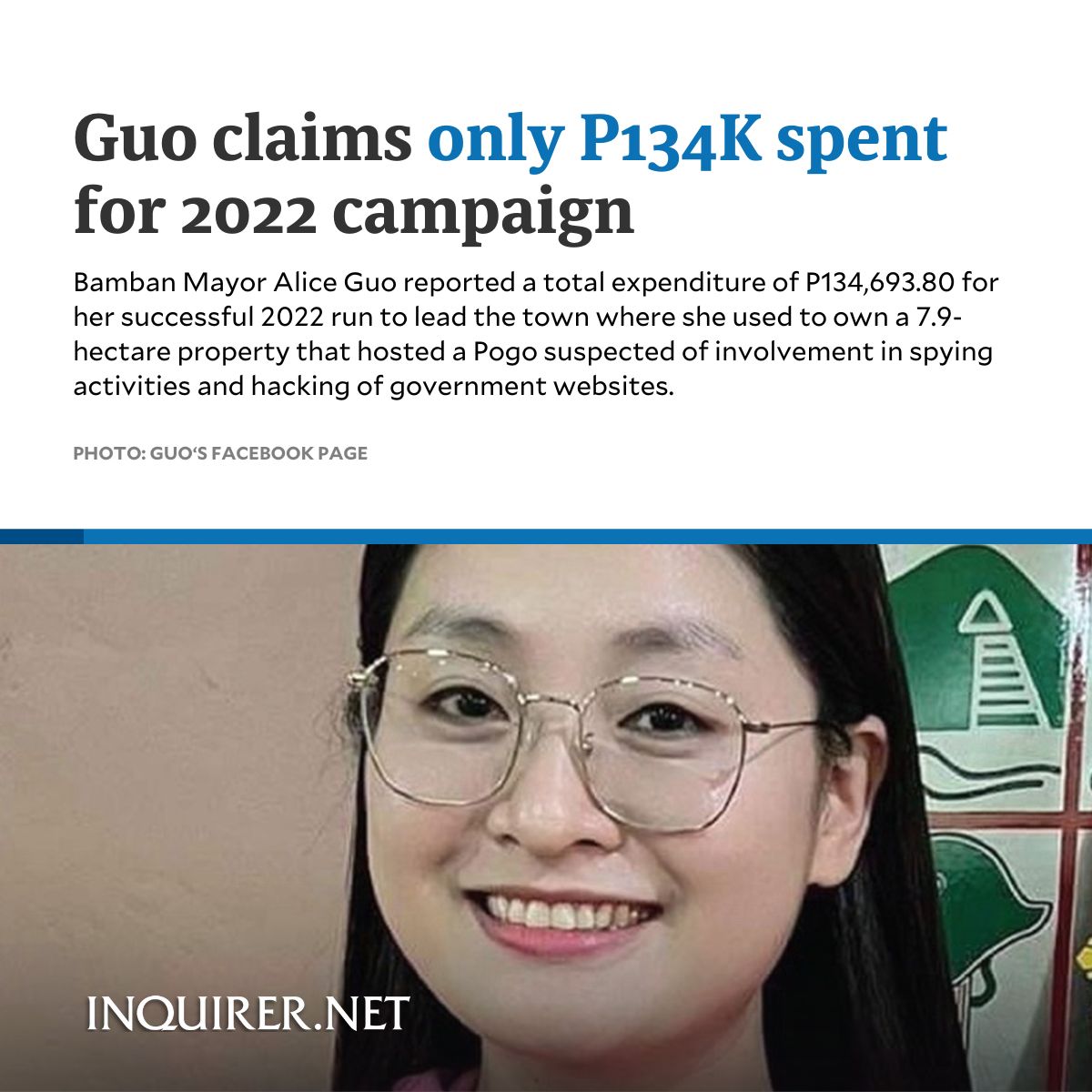 In her Soce, Bamban Mayor Alice Guo had no election contributions to declare, indicating her campaign had been bankrolled by “personal funds/resources.” But during the May 7 hearing presided over by Sen. Risa Hontiveros, Guo told a different story, saying her “friends” and the