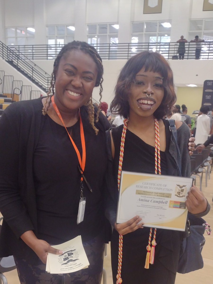 P r e s l e y (@trimathleteusa) on Twitter photo A huge <a href="/MHSBioMathClub/">MHS BioMath/STEAM Research Club</a> STEAM CONGRATS TO Seniors Researchers Amina Campbell on her Ceramics Proof of Cavalieri's Volume Principle & Keara Field's work on exponential models of barometric pressures between solar system planets and home range transformations. So proud of you!! A huge <a href="/MHSBioMathClub/">MHS BioMath/STEAM Research Club</a> STEAM CONGRATS TO Seniors Researchers Amina Campbell on her Ceramics Proof of Cavalieri's Volume Principle & Keara Field's work on exponential models of barometric pressures between solar system planets and home range transformations. So proud of you!!