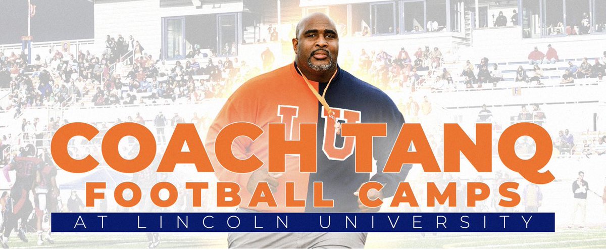 It’s Time!!! Come camp with Coach TanQ this summer. 1st up is 7on7 June 8th 16 team limited and spots are going fast! We will host The 1st HBCU Mega July 10th and this will be huge all HBCU conferences will be in attendance!!! #thelionway coachtanqfootball.com