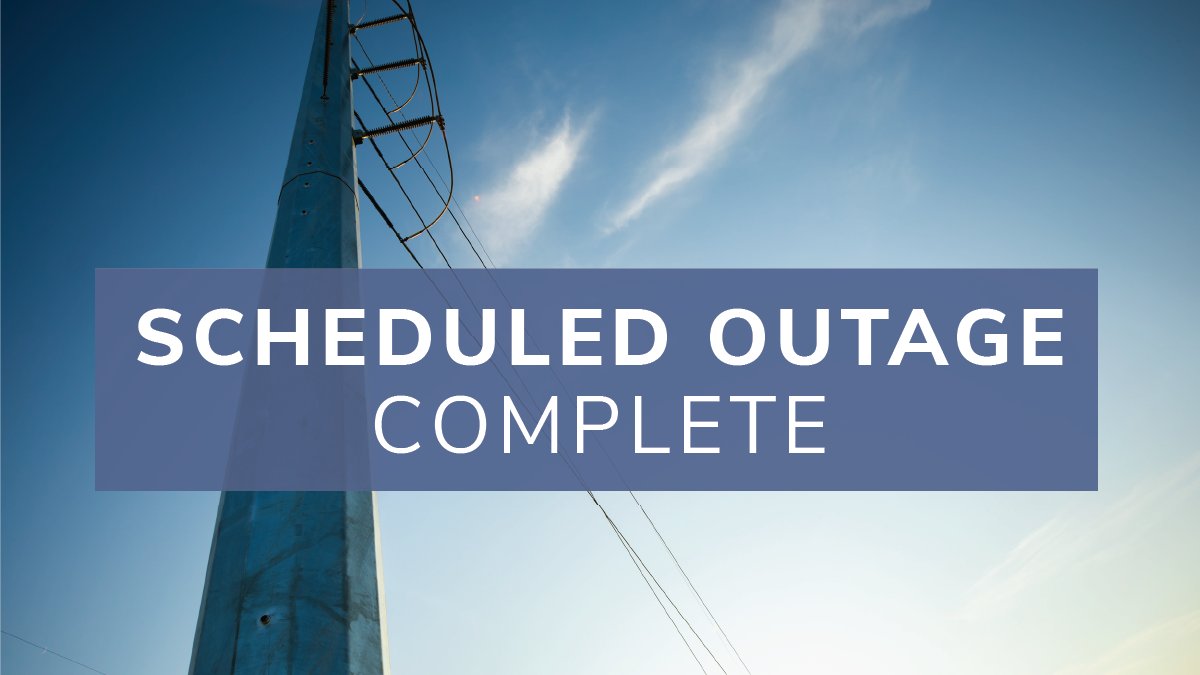 The scheduled power outage in Maple Ridge is now over. Thank you for your patience while we worked to ensure safe, reliable power to your community. #yyc
