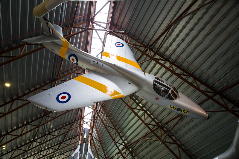 Hawker Hunter T7A #photography #aircraft #airplanes #avgeek #aviation #cosford #museums #planes #raf #rafmuseum #royalairforce #travel #unitedkingdom #highlight (Flickr 28.06.2016) flickr.com/photos/7489441…