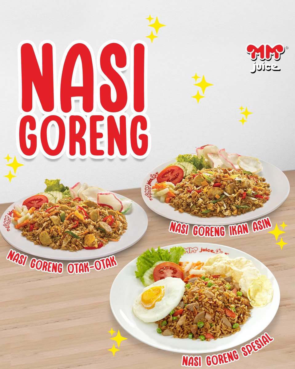 Mulai dari lauk, variasi kwetiaw, sayuran dan hidangan pelangkap semuanya ada di @mmjuice . Nah, kalo menu Nasi Goreng favorit kamu yang mana nih? 😋
.
.
.
#mmjuice #kulinerindonesia #deliveryindonesia #delivery #frozenfood #makananindonesia #makananhygienis #gofood