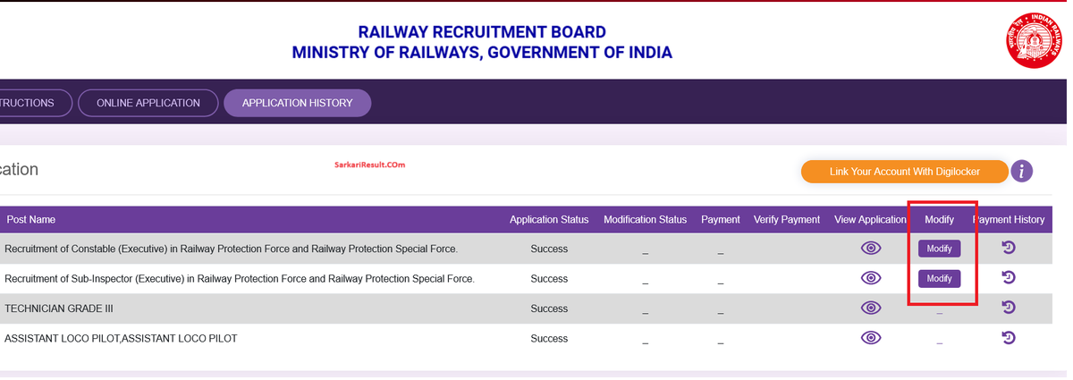 Railway RPF Constable / Sub Inspector SI Correction Edit Form Window Open
#SarkariResult #RPF 
Click to Check it Out : 
sarkariresult.com/railway/rpf-co…