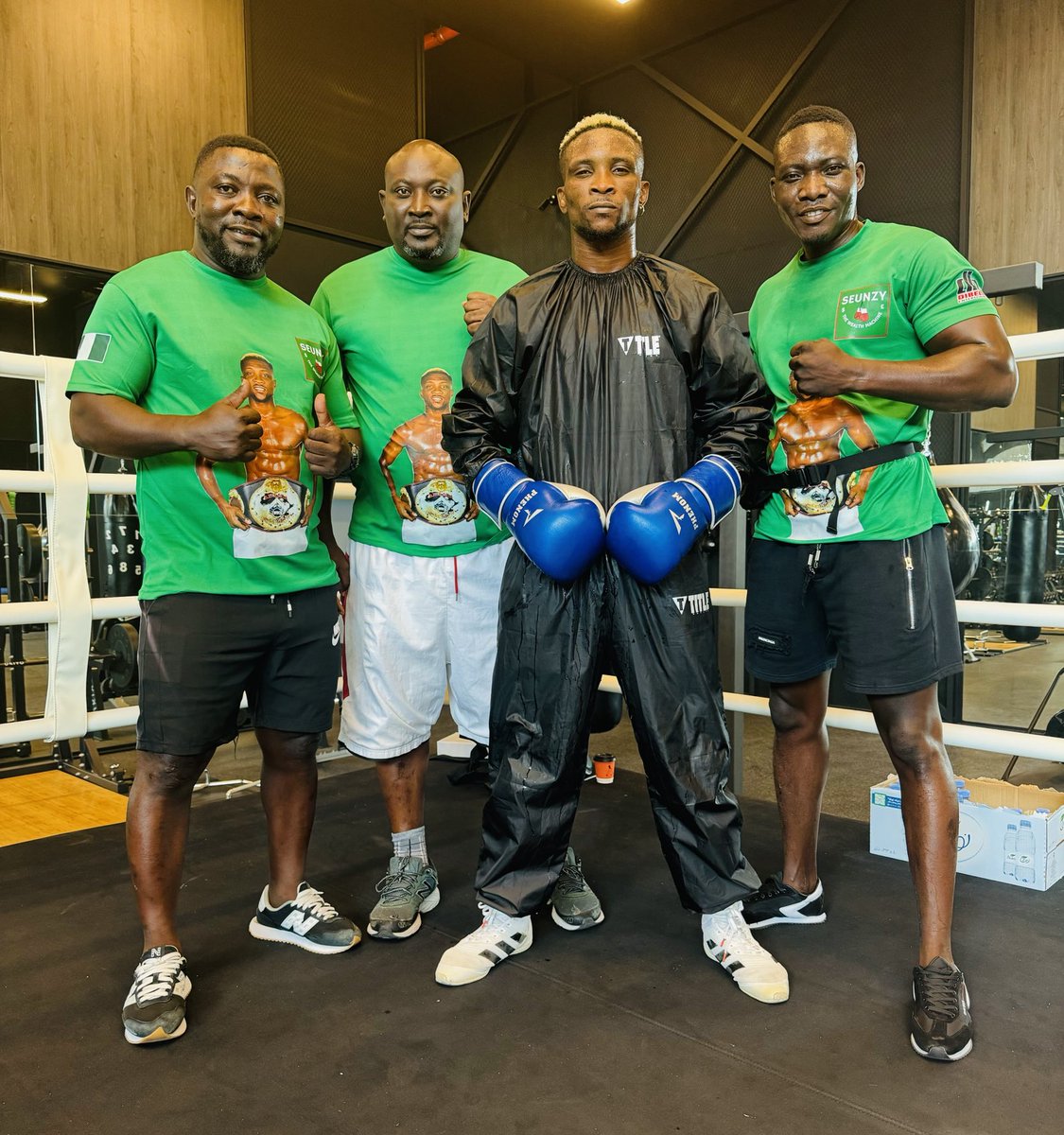 Putting the final touches to ⁦@oluwaseunjosh10⁩ training camp yesterday at the ⁦@MTBOXINGCLUB⁩ in Riyadh, Saudi Arabia. #RingofFire #AndTheNew ⁦@WBCBoxing⁩ ⁦@loudibella⁩ ⁦@DiBellaEnt⁩ ⁦⁦@Queensberry⁩ ⁦@trboxing⁩ ⁦@Streetwisemgt⁩