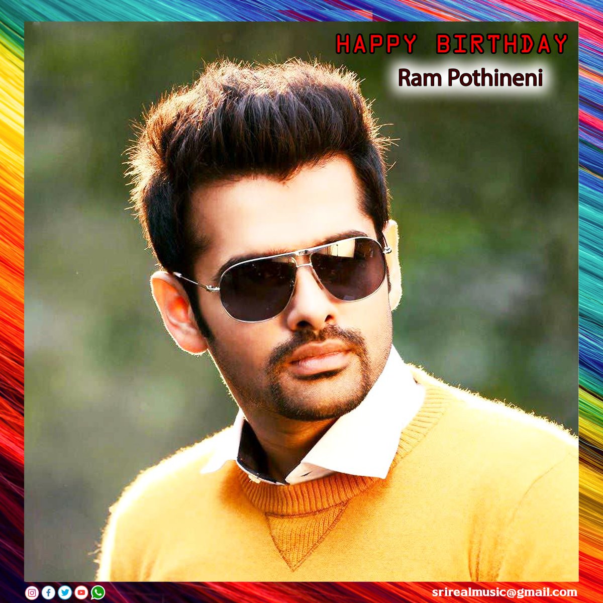 Extending our heartfelt birthday wishes to the passionate, handsome & proficient actor Ustaad
@ramsayz !🎉🥳 
We wish you a MASSive blockbuster with DoubleISMART and all your upcoming projects!

#HappyBirthdayRAPO #HBDRAmPOthineni #HBDRamPothineni