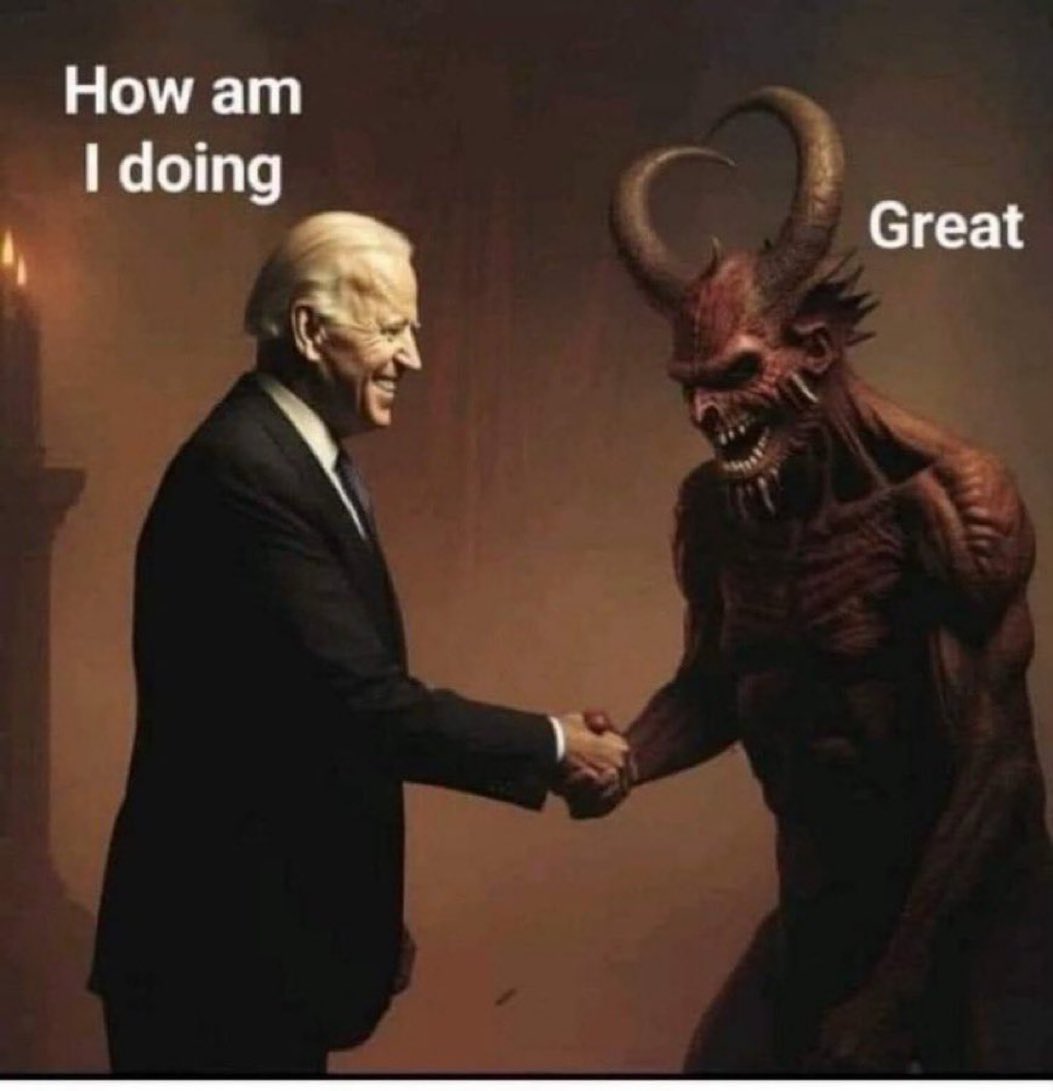 Of course Biden has dementia. Plus he’s evil. So he is evil, plus dementia. He is the Democrat that they are using to prepare the way for the Democratic Party dictator-in-waiting.