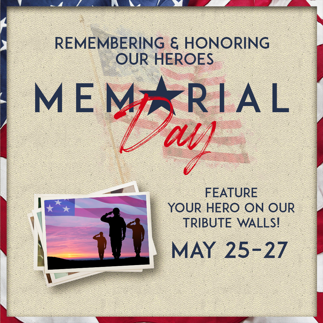 We’re paying tribute to those who have served!

✨ Accepting photos through May 22
🤍 Memorial display from May 25 - 27
🇺🇸 Submit photos here → brnw.ch/21wJMAu

#AllRoadsLeadtoYaamava #MemorialDayWeekend