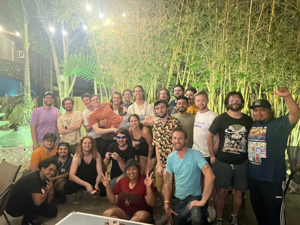 DocMocSSB's tweet image. Super successful crew battle tonight at Bula on the Beach for my birthday, best turnout we’ve ever seen. Love these gamers 🫶