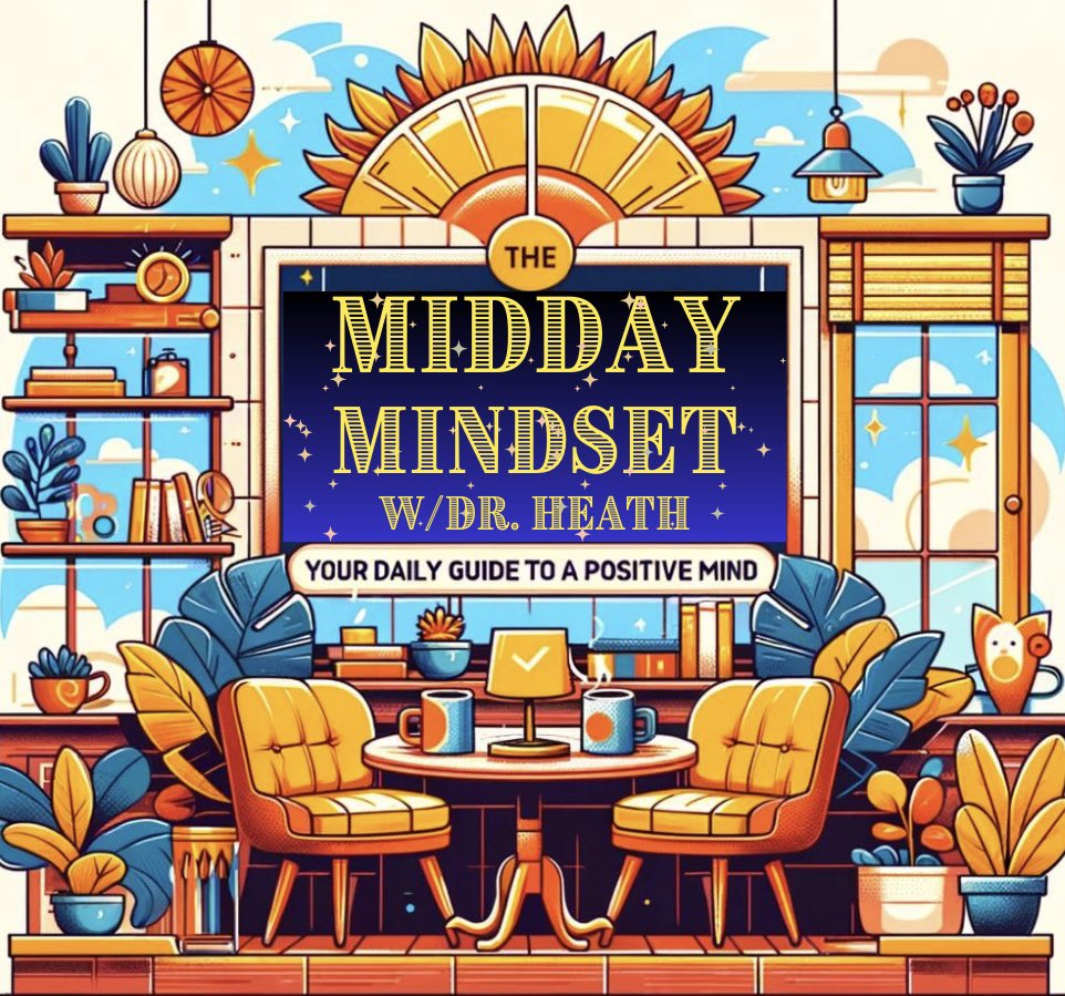 Wednesday’s 55-Minute Midday☀️Mindset 🧠 w/Dr. Heath - Brain Boost & Mentalhealth x.com/i/spaces/1bdxy… Bring Your Biggest Questions About Psychology, Relationships, Life, and Mysteries of the Universe