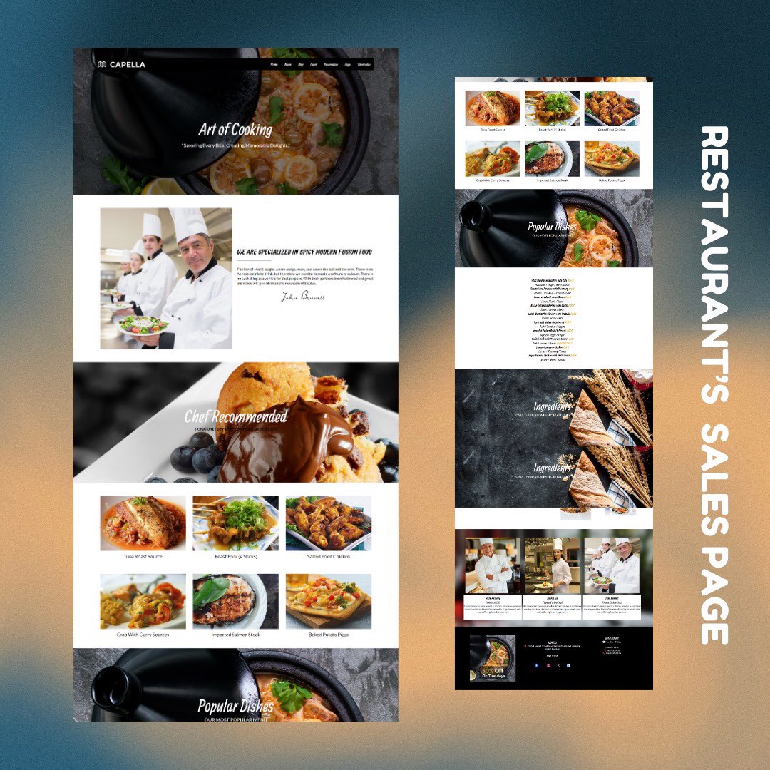 Is your restaurant website feeling a little stale?

A redesign could be the secret ingredient to attracting new customers and boosting bookings! ✨ 

#RestaurantWebsiteDesign #WebsiteRedesign #FoodieWeb #GetBooked #gohighlevel