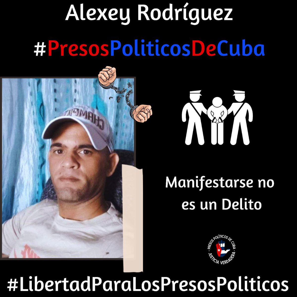 #Twittazo Libertad para Alexey Rodríguez. 
.
“Sin aire, la tierra muere. Sin libertad, como sin aire propio y esencial, nada vive.” -José Martí-
.

.
.
#HastaQueSeanLibres 
#PresosPoliticosDeCuba
#LibertadYJusticiaParaCuba