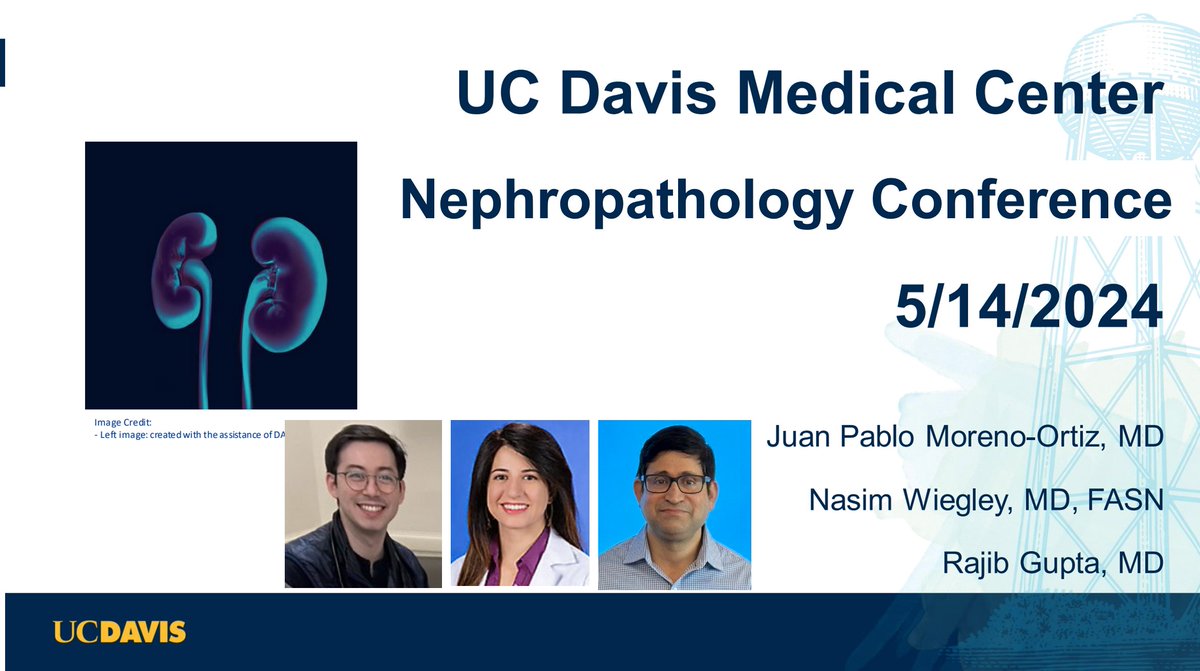 UCDNephrology's tweet photo. We had another very engaging #Nephropathology conference today on a complex case of #Fibrillary GN led by @lucjmoreno2 (2nd year, GN Track Fellow), @NWiegley (GN Clinic Faculty), & @RajguptaEM (Nephropathologist). Thanks to the whole division for a great discussion!
#NephTwitter https://t.co/vo2lkPH9Vv