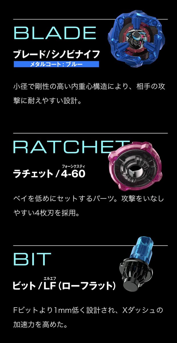 サムライスチール　5-70GF メタルコートホワイト　2個 BX-00 Samurai Steel 5-70GF Metal Coat: White Beyblade X
