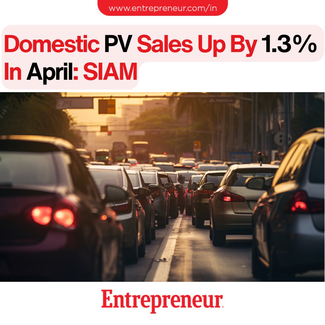 Domestic PV Sales Up By 1.3% In April: SIAM

Read: ow.ly/xxsV50RGEVe

#India #AutoSector #EconomicGrowth #Infrastructure #Manufacturing #GovernmentPolicies #MonsoonSeason #DomesticVehicleSales #SIAM #AutoIndustry