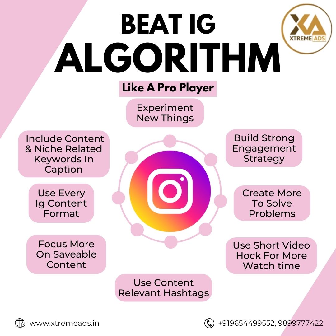 Aniruptech's tweet image. 1. "Crack the code to Instagram success with the best algorithm hacks!
2. "Stay ahead of the curve! Learn how to outsmart the Instagram algorithm
Learn More: xtremeads.in/social-media-m…
#InstagramAlgorithm #AlgorithmInsights #SocialMediaStrategy #EngagementTips
