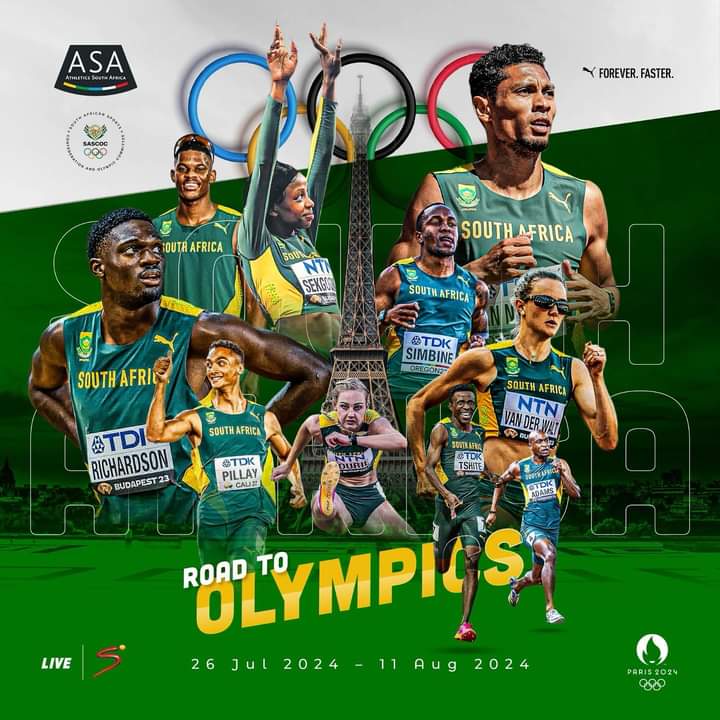 With six weeks to go in the qualifying window, 18 South African athletes have already qualified for the Paris Olympics.

Go Team SA!

#Paris2024 #OlympicQualifiers
#RoadtoOlympics #TeamSA
