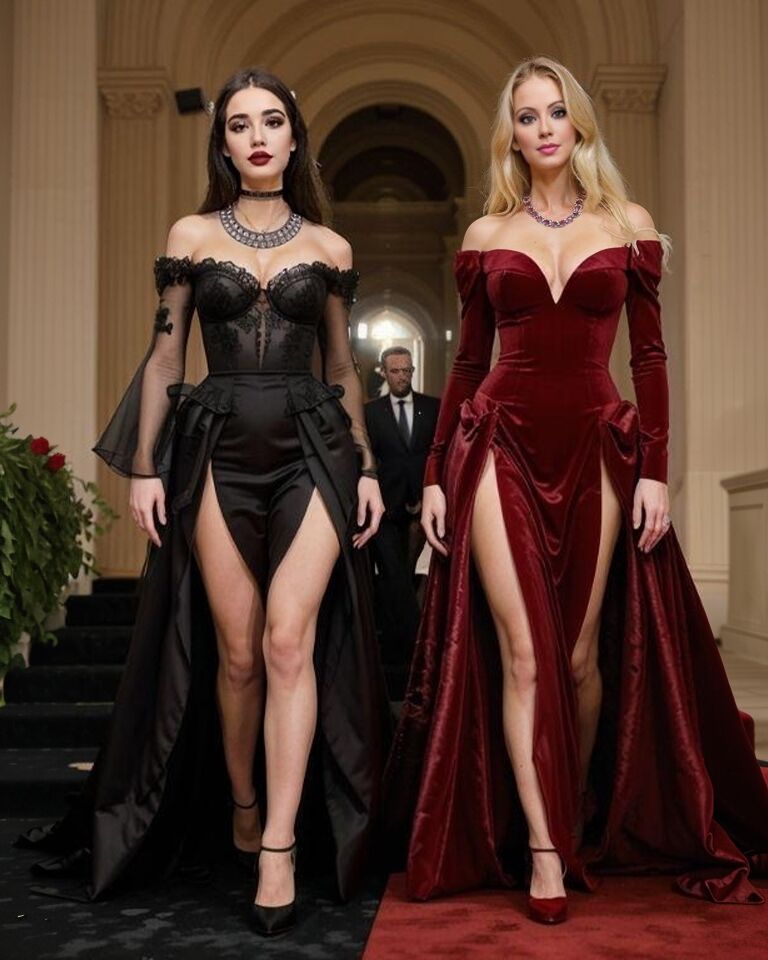This gothic beauty always has to make an entrance. But don't let Zoe's stoic appearace fool you. She's lotsa fun!

#metgalafashion #metgalastyle #redcarpetfashion #redcarpetstyle #couturefashion #hautecouture #glamstyle #eveningwear #formalwear #ballgowns