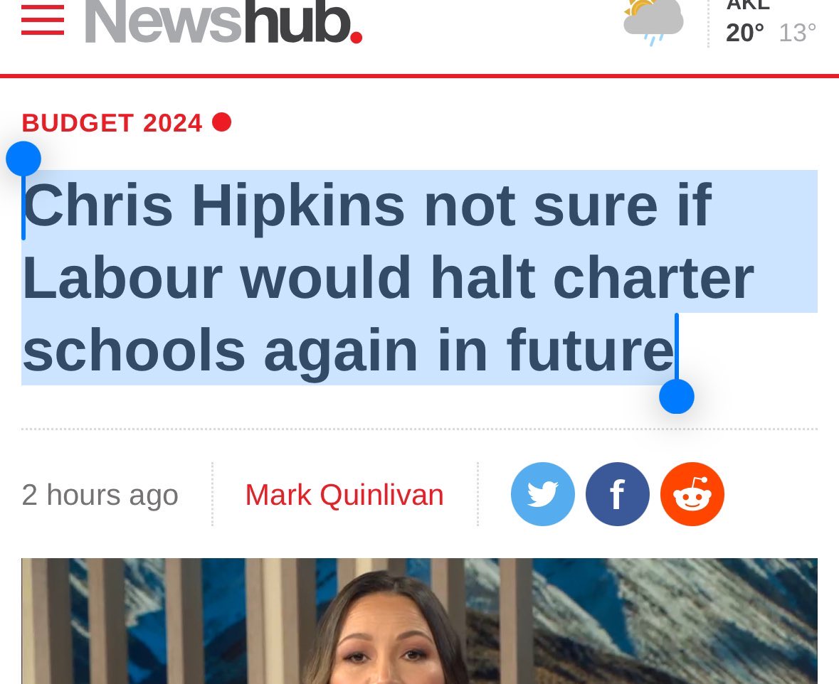 What Labour should be saying this second time around is: “Our record is clear: we will shut them all on day one and this time there will be no compensation or redress. You want to get into the Charter School business? We will make your shareholders lose $ with prejudice.” #nzpol