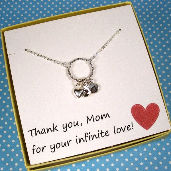 Personalized Mom Gift - Children's Initial Necklace, Sterling Silver tuppu.net/aecf2c11 #handmadejewelry #jewelryaddict #handmade #handmadegifts #giftsforher #jewelry #giftideas #shopsmall #artisanjewelry #jewelrygift #Gift