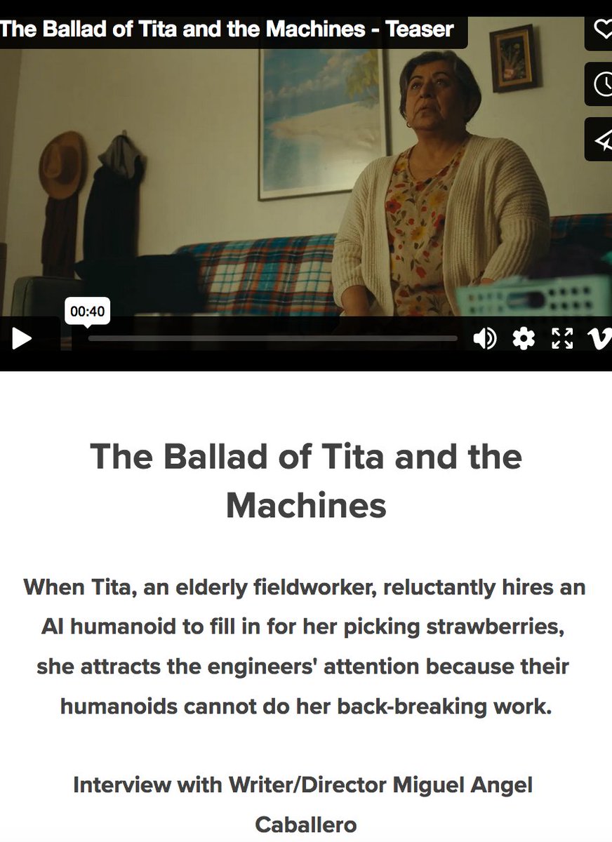 We interview THE BALLAD OF TITA AND THE MACHINES Writer/Director Miguel Angel Caballero Screens: American Pavillion - Cannes Film Festival wearemovingstories.com/we-are-moving-…