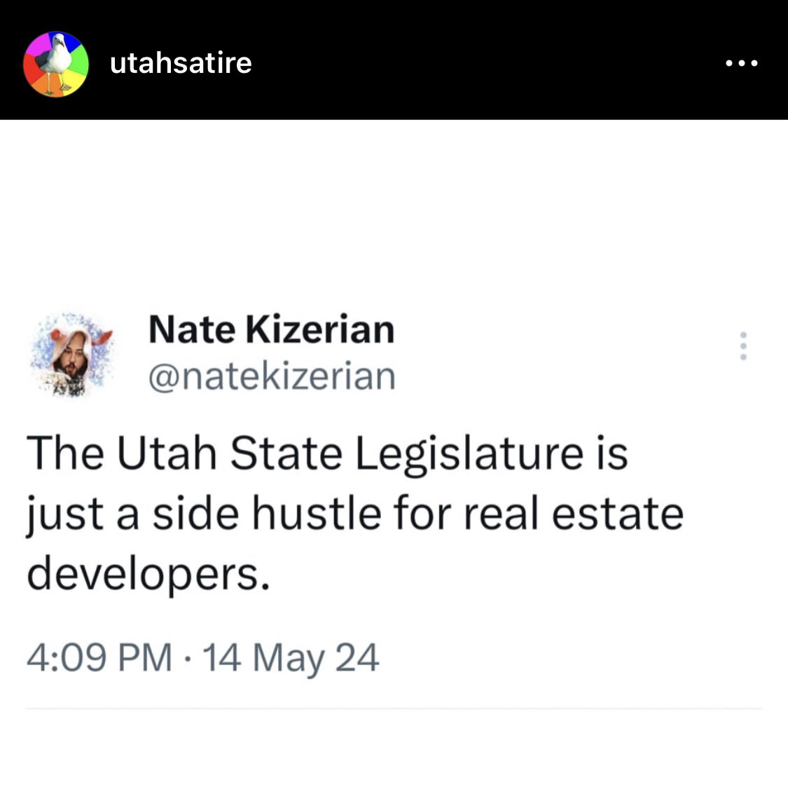 Utah satire that is reality..