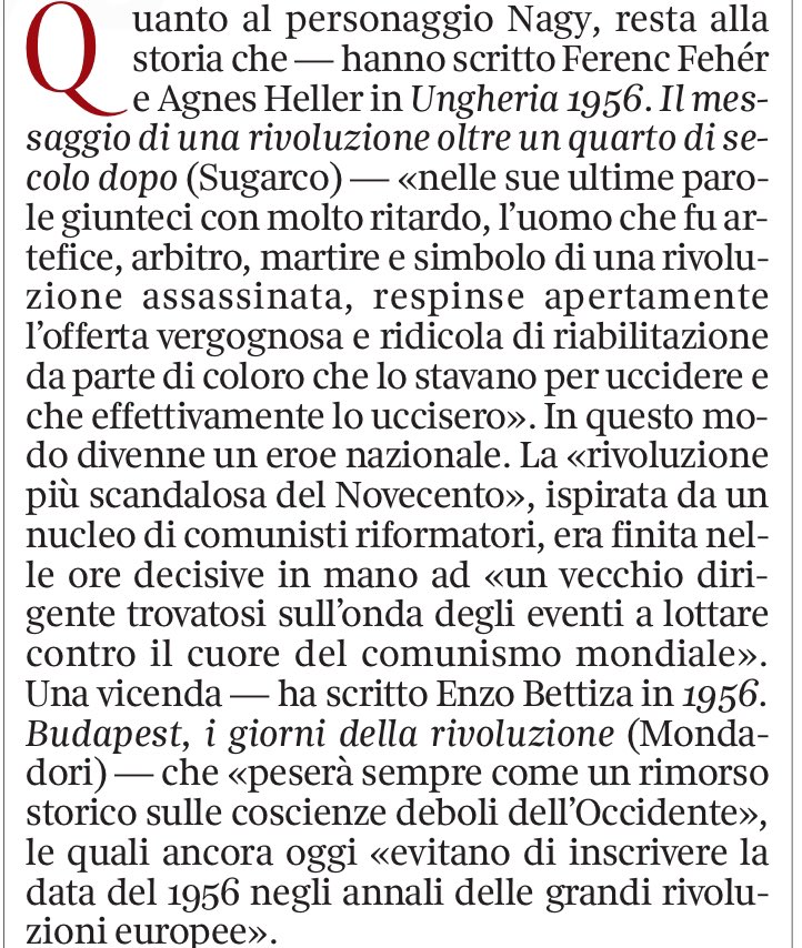 QUANDO L’UNGHERIA SFIDÒ IL CREMLINO Bell’articolo in cui @paolomieli parla del recente saggio di Stefano Bottoni. pressreader.com/italy/corriere…
