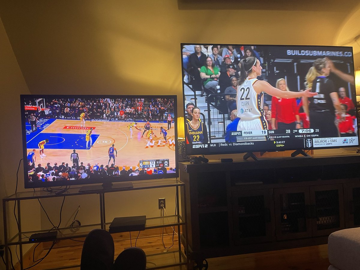 We’ve got @Pacers on the left and @WNBA @IndianaFever on the right. Go Indiana!